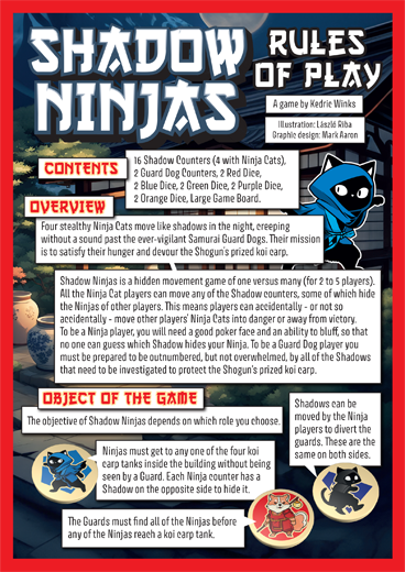 Shadow Ninjas – Gioco Da Tavolo Di Strategia E Inganno Per 2-5 Giocatori | Età 8+ | Divertimento E Furbizia
