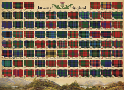 Tartans of Scotland (1000 pieces)
