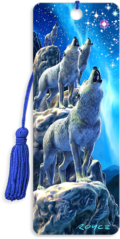 3D Bookmarks: Wolf Choir