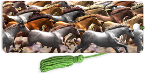 3D Bookmarks: Running Horses