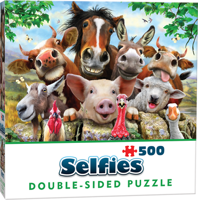 Double-Sided Selfie Puzzles: Farm