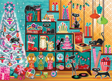 Load image into Gallery viewer, Christmas Cats (1000 pieces)