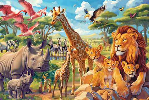 african-plains-35-piece-floor-puzzle