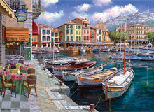 Load image into Gallery viewer, Cafe in Cassis (1000 pieces)