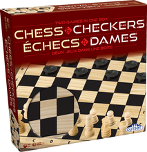 Load image into Gallery viewer, Chess &amp; Checkers Wooden