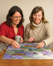 Load image into Gallery viewer, Chickadees and Lilacs (1000 pieces)