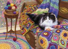 Load image into Gallery viewer, Comfy Cat (1000 pieces)