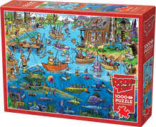 Load image into Gallery viewer, Doodle Town: Gone Fishing (1000 pieces)