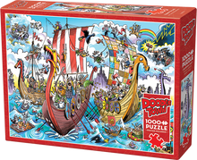 Load image into Gallery viewer, Doodle Town: Viking Voyage (1000 pieces)