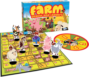 Farm Snakes & Ladders (Pre-school)