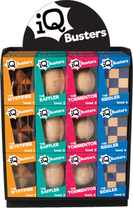 IQ Buster Wooden Puzzles (Natural) x 4