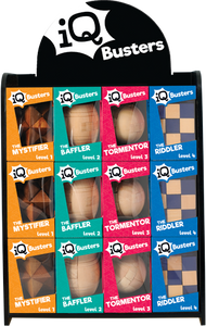 IQ Buster Wooden Puzzles (Natural) x 4