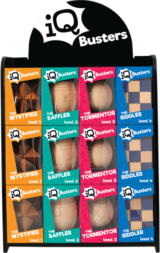 IQ Buster Wooden Puzzles (Natural) x 4