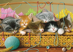 Kittens in Basket (35 pieces)