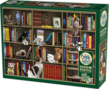 Load image into Gallery viewer, Kitty Librarians (1000 pieces)