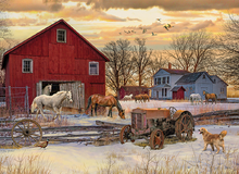 Load image into Gallery viewer, Winter on the Farm (1000 pieces)