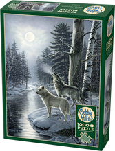 Load image into Gallery viewer, Wolves by Moonlight (1000 pieces)