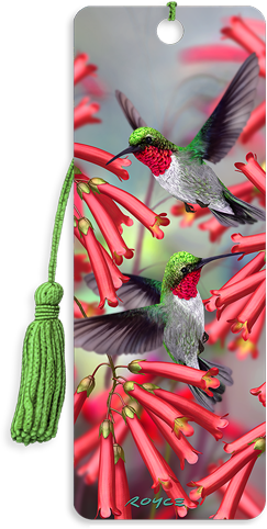 3D Bookmarks: Humming Birds