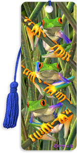 3D Bookmarks: Tree Frogs