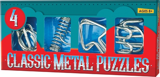 4 Classic Metal Puzzles