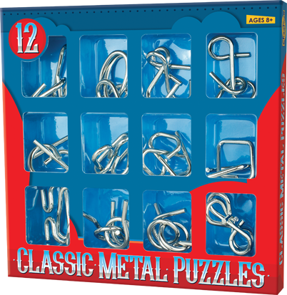 12 Classic Metal Puzzles – Cheatwell Games