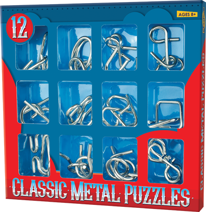 12 Classic Metal Puzzles