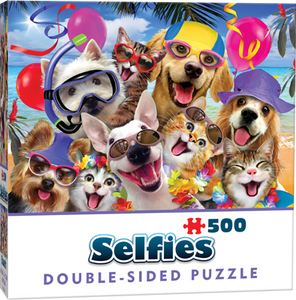Double-Sided Selfie Puzzles: Beach