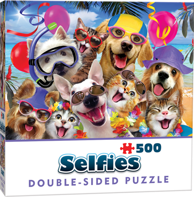 Double-Sided Selfie Puzzles: Beach