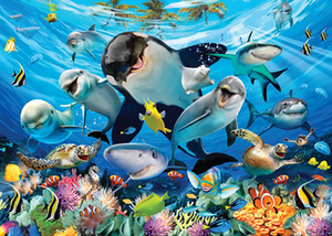 Double-Sided Selfie Puzzles: Ocean